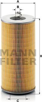 Mann-Filter H 12 110/2 x - Eļļas filtrs autodraugiem.lv