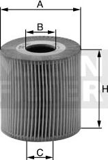 Mann-Filter HU 615/2 x - Eļļas filtrs autodraugiem.lv