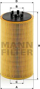 Mann-Filter HU 13 125 x - Eļļas filtrs autodraugiem.lv