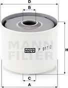 Mann-Filter P 917/2 x - Degvielas filtrs autodraugiem.lv