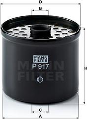 Mann-Filter P 917 x - Degvielas filtrs autodraugiem.lv