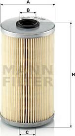 Mann-Filter P 726 x - Degvielas filtrs autodraugiem.lv