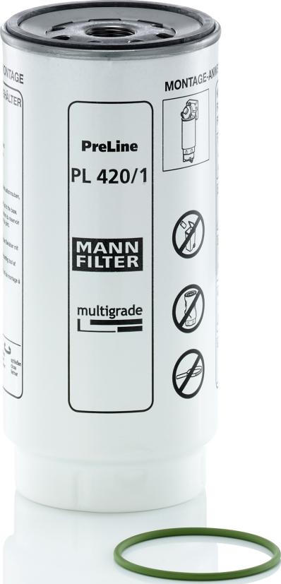 Mann-Filter PL 420/1 x - Degvielas filtrs autodraugiem.lv