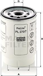 Mann-Filter PL 270/7 x - Degvielas filtrs autodraugiem.lv