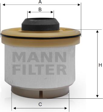 Mann-Filter PU 835 x - Degvielas filtrs autodraugiem.lv