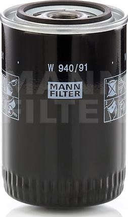 Mann-Filter W 940/9 - Eļļas filtrs autodraugiem.lv