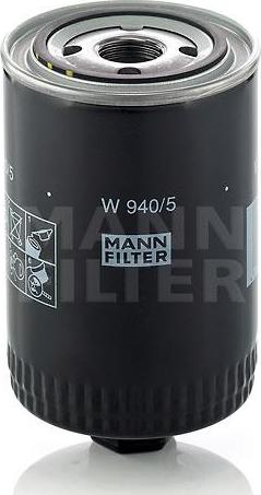 Mann-Filter W 940/5 (10) - Eļļas filtrs autodraugiem.lv