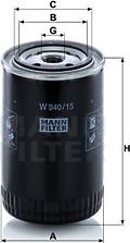 Mann-Filter W 940/15 n - Eļļas filtrs autodraugiem.lv