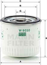 Mann-Filter W 9050 - Eļļas filtrs autodraugiem.lv