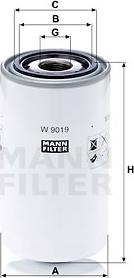 Mann-Filter W 9019 - Eļļas filtrs autodraugiem.lv