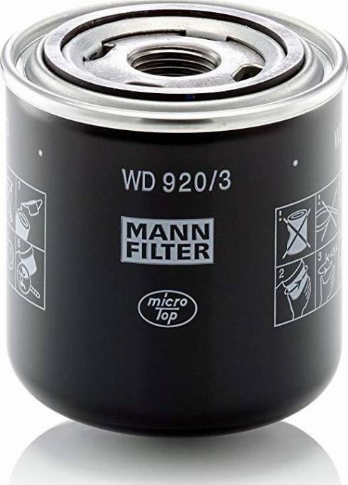 Mann-Filter W 920/3 - Eļļas filtrs autodraugiem.lv