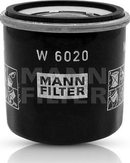 Mann-Filter W 6020 - Eļļas filtrs autodraugiem.lv