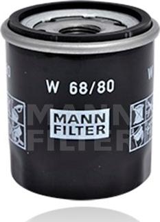 Mann-Filter W 68/80 - Eļļas filtrs autodraugiem.lv