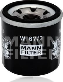 Mann-Filter W 67/3 - Eļļas filtrs autodraugiem.lv