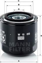 Mann-Filter W 10 050 - Eļļas filtrs autodraugiem.lv