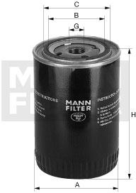 Mann-Filter WP 12 120 - Eļļas filtrs autodraugiem.lv