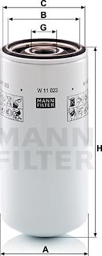 Mann-Filter W 11 023 - Eļļas filtrs autodraugiem.lv