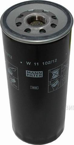 Mann-Filter W 11 102/12 - Eļļas filtrs autodraugiem.lv