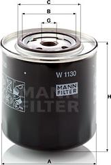 Mann-Filter W 1130 - Eļļas filtrs autodraugiem.lv