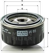 Mann-Filter W 85 - Eļļas filtrs autodraugiem.lv