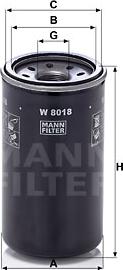 Mann-Filter W 8018 - Eļļas filtrs autodraugiem.lv