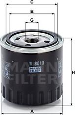 Mann-Filter W 8013 - Eļļas filtrs autodraugiem.lv