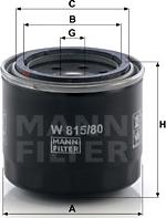 Mann-Filter W 815/80 - Eļļas filtrs autodraugiem.lv