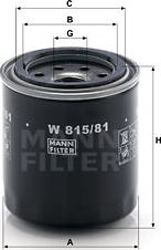 Mann-Filter W 815/81 - Eļļas filtrs autodraugiem.lv