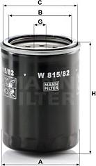 Mann-Filter W 815/82 - Eļļas filtrs autodraugiem.lv