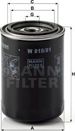 Mann-Filter W 818/81 - Eļļas filtrs autodraugiem.lv