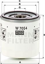 Mann-Filter W 7054 - Eļļas filtrs autodraugiem.lv