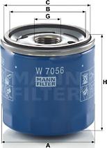 Mann-Filter W 7056 - Eļļas filtrs autodraugiem.lv