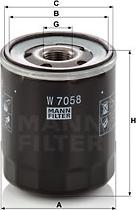 Mann-Filter W 7058 - Eļļas filtrs autodraugiem.lv