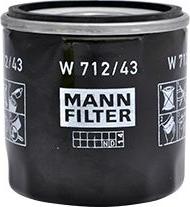 Mann-Filter W 712/43 - Eļļas filtrs autodraugiem.lv