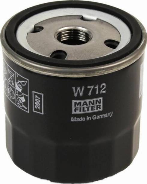 Mann-Filter W 712 (10) - Eļļas filtrs autodraugiem.lv