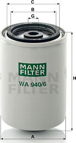 Mann-Filter WA 940/6 - Dzesēšanas šķidruma filtrs autodraugiem.lv