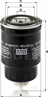 Mann-Filter WA 940/22 - Dzesēšanas šķidruma filtrs autodraugiem.lv