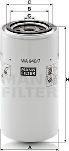Mann-Filter WA 940/7 - Dzesēšanas šķidruma filtrs autodraugiem.lv