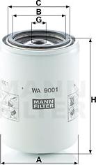 Mann-Filter WA 9001 - Dzesēšanas šķidruma filtrs autodraugiem.lv