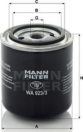 Mann-Filter WA 923/3 - Dzesēšanas šķidruma filtrs autodraugiem.lv