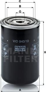 Mann-Filter WD 940/19 - Eļļas filtrs autodraugiem.lv