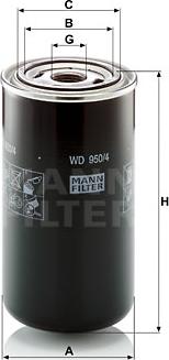 Mann-Filter WD950/4 - Hidrofiltrs, Automātiskā pārnesumkārba autodraugiem.lv