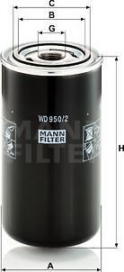 Mann-Filter WD 950/2 - Hidrofiltrs, Automātiskā pārnesumkārba autodraugiem.lv