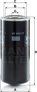 Mann-Filter WD 962/15 - Eļļas filtrs autodraugiem.lv