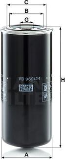 Mann-Filter WD 962/24 - Eļļas filtrs autodraugiem.lv