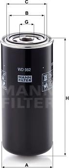 Mann-Filter WD 962 - Eļļas filtrs autodraugiem.lv