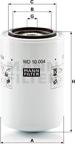 Mann-Filter WD 10 004 - Filtrs, Hidropacēlāja sistēma autodraugiem.lv