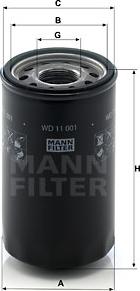 Mann-Filter WD 11 001 - Filtrs, Hidropacēlāja sistēma autodraugiem.lv