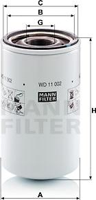 Mann-Filter WD 11 002 - Filtrs, Hidropacēlāja sistēma autodraugiem.lv