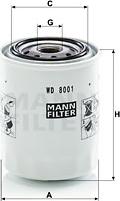 Mann-Filter WD 8001 - Filtrs, Hidropacēlāja sistēma autodraugiem.lv